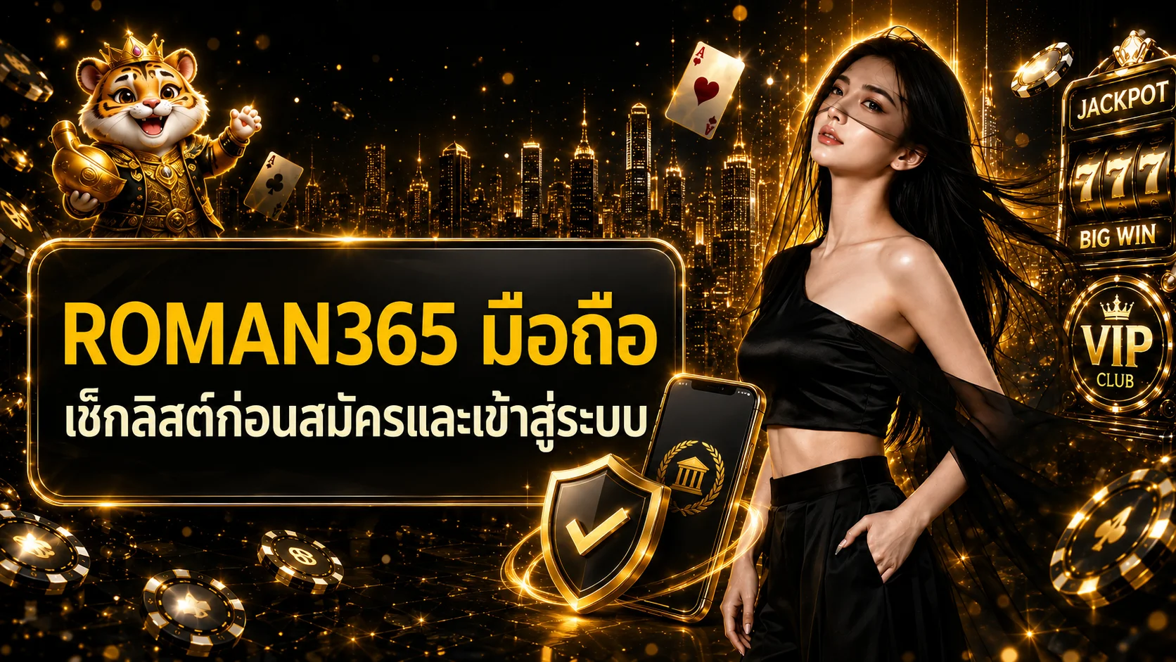 ROMAN365 มือถือ เช็กลิสต์ก่อนสมัครและเข้าสู่ระบบ